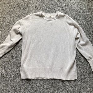 LOFT Soft white Knit Sweater